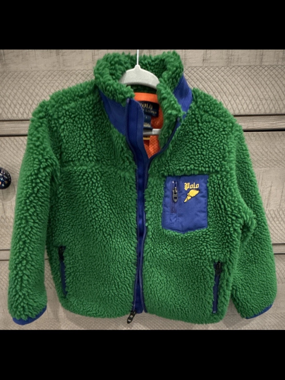 Polo Ralph Lauren boys teddy fleece hybrid jacket size 2T